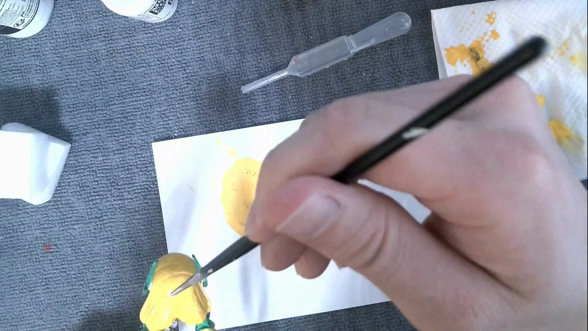 アンジェラバルザック_塗装_髪を塗る