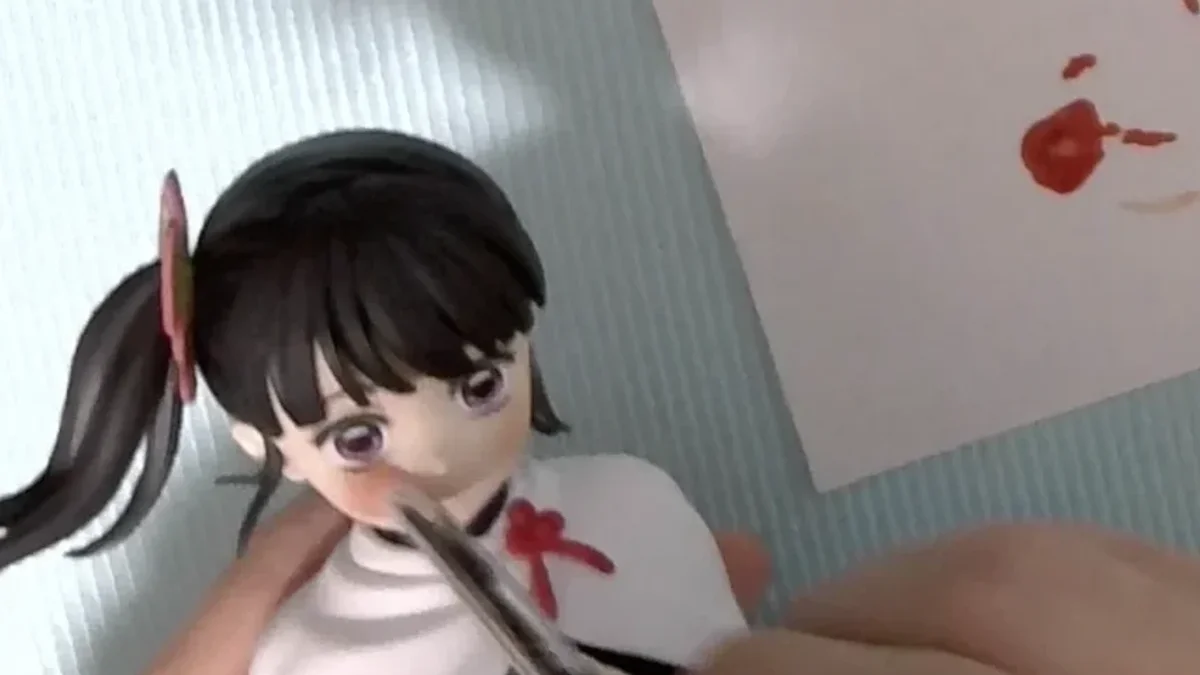 フィギュア_カナヲ_リペイント_頬