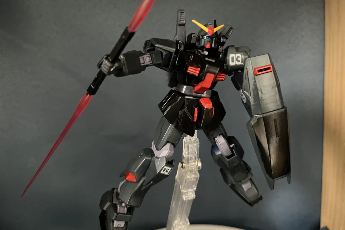 HGガンダムMk2_ティターンズカラー_ビームサーベル連結