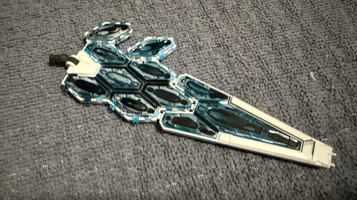 HG_ガンダムグラスフェザー装備_クリアパーツ塗装