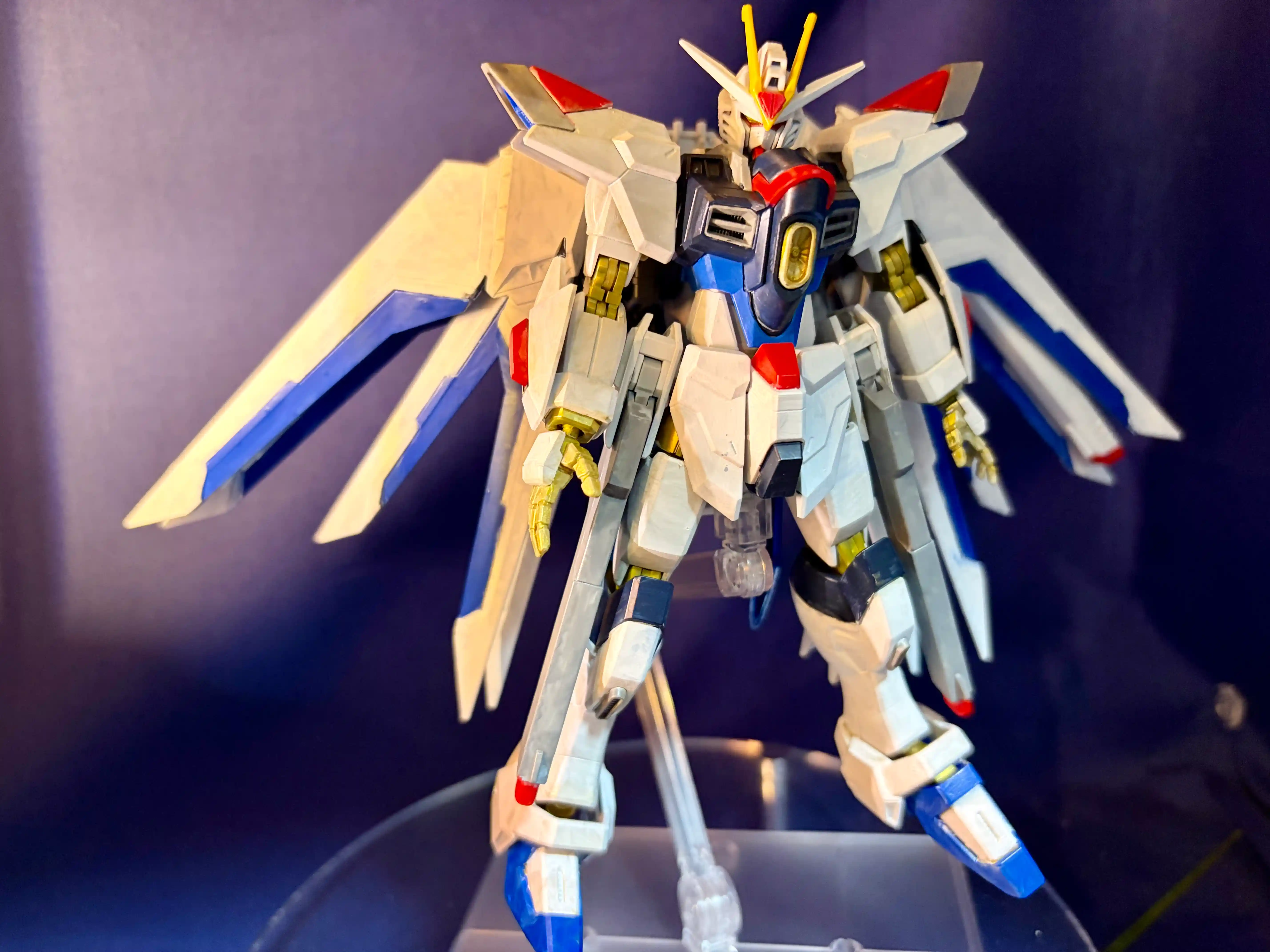 HG_マイティーストライクフリーダムガンダム_羽白塗装