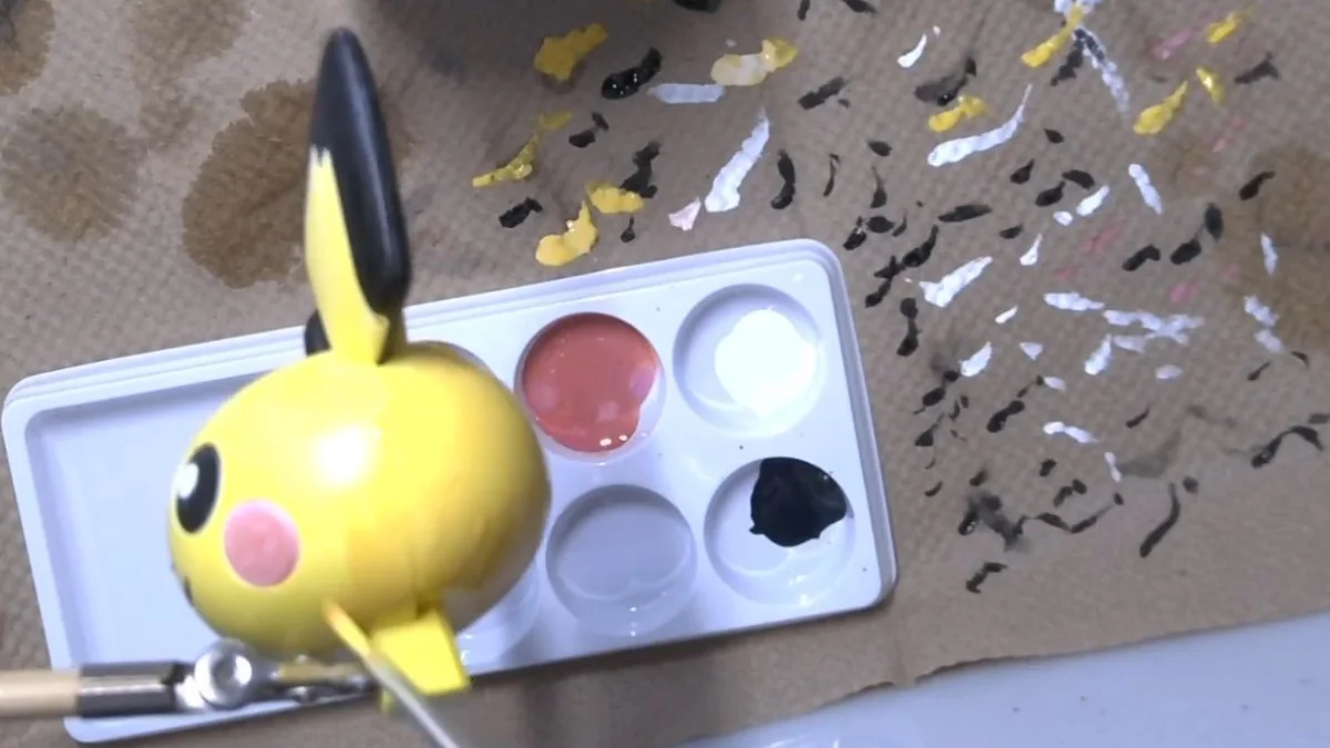 ポケプラ_ピチュー_黄色を塗装