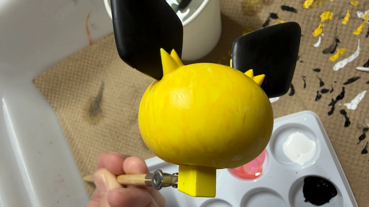ポケプラ_ピチュー_1回目塗装のムラ