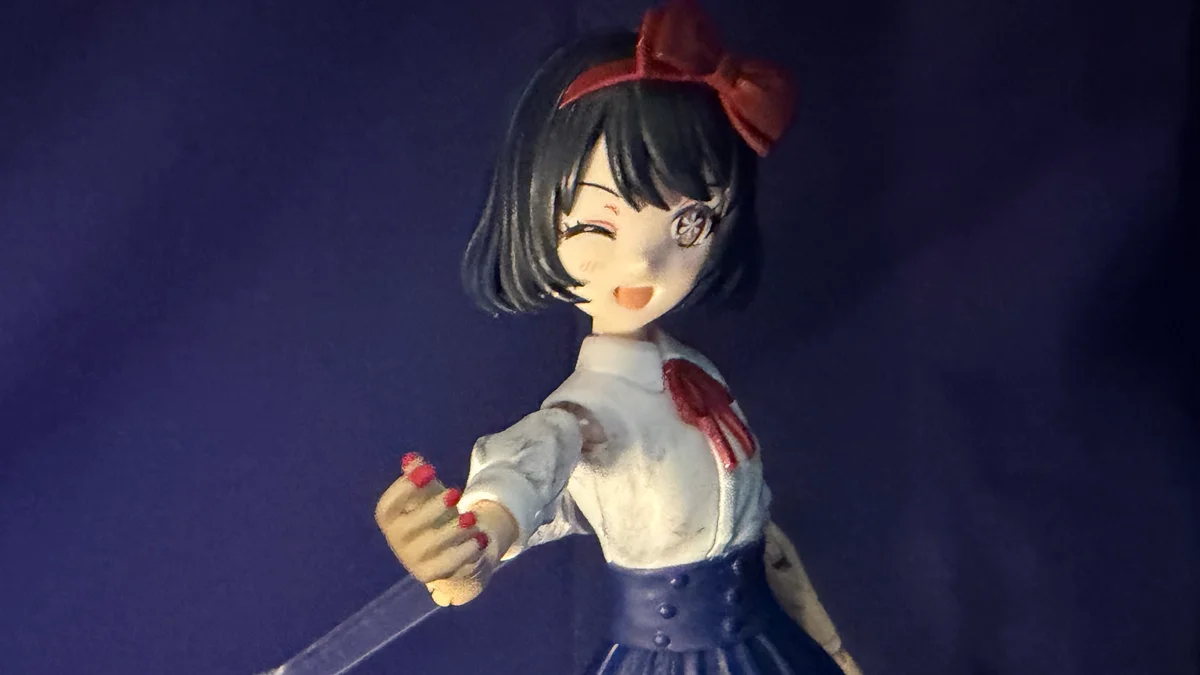 創彩少女庭園_白雪ちゃん_完成後の赤いネイル