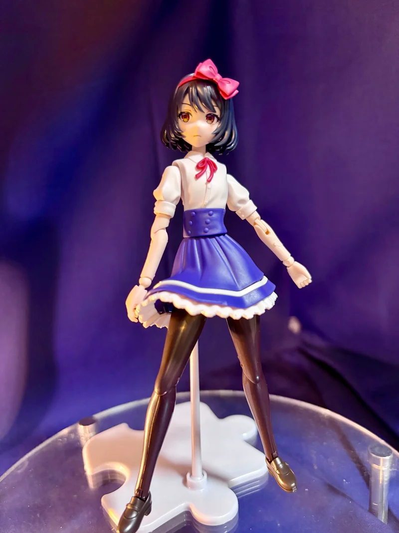 創彩少女庭園_白雪ちゃん_素組みジト目フェイス